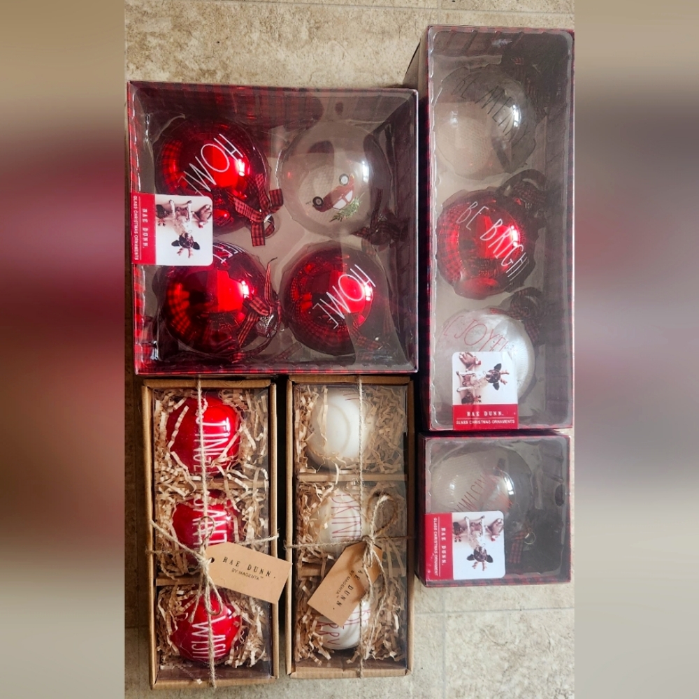 Rae Dunn Christmas ornaments